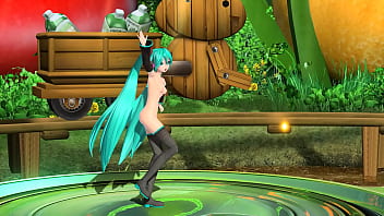 Anime girl dancing naked popipo project diva