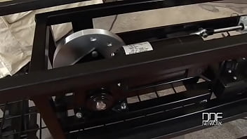 Sexy porn star on fuckmachine