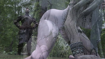 Wood elves fuck by a river skyrim