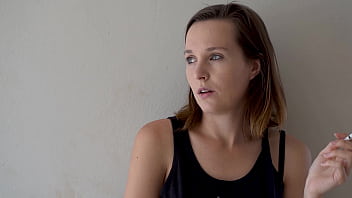 Hot brunette smoking tease