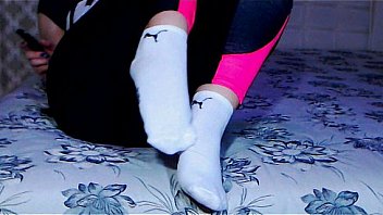 Socks foot and shoes worship after spor