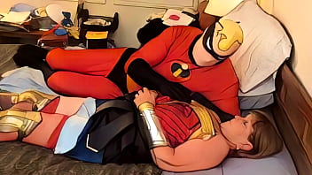 Old mature in ai animation as wonder woman is mr incredible’s favorite sexual partner he likes orgasming & cumming in her