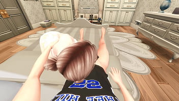 The anime friend couldn't resist and threw herself on a friend's big dick