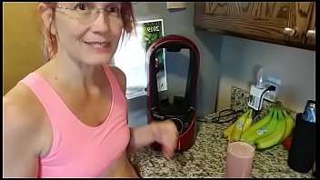 Aurora willows cooking in the kitchen