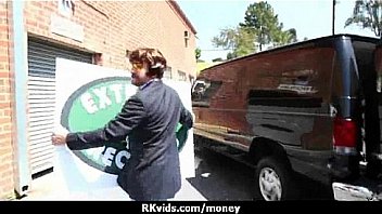 Sexy wild chick gets paid to fuck 2