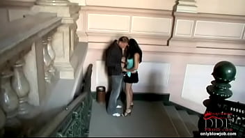 Sexy kitten blows the terminator