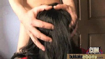 Gorgeous ebony lady sucks white dicks and gangbang fucking 25