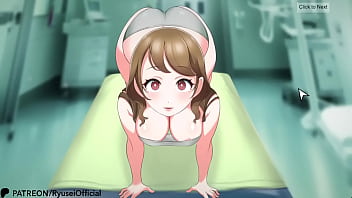 Busty anime woman gets a health checkup but got tricked into sex instead~