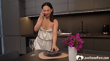 Brunette likes it rough