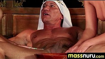 Slippery nuru massage for lucky dude 7