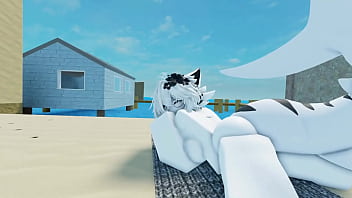 Protogen and his friends have fun with a sharky roblox