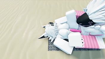 Protogen and his friends have fun with a sharky roblox