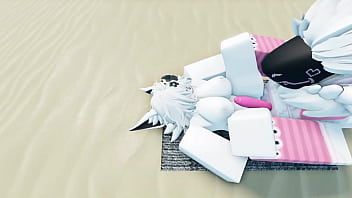 Protogen and his friends have fun with a sharky roblox