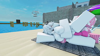 Protogen and his friends have fun with a sharky roblox