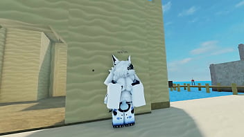 Protogen and his friends have fun with a sharky roblox