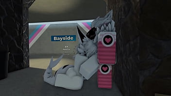 Protogen and his friends have fun with a sharky roblox