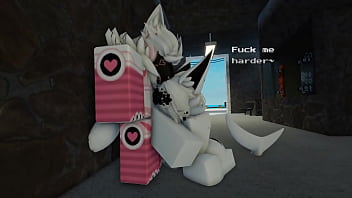 Protogen and his friends have fun with a sharky roblox