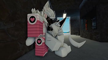 Protogen and his friends have fun with a sharky roblox