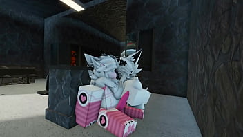 Protogen and his friends have fun with a sharky roblox