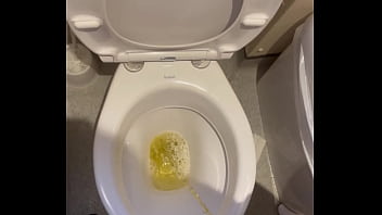 Pissing in bathroom