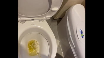 Pissing in bathroom