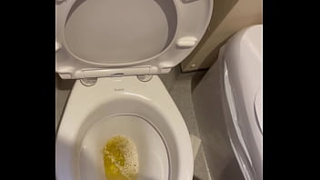 Pissing in bathroom