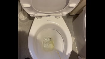 Pissing in bathroom