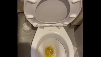 Pissing in bathroom