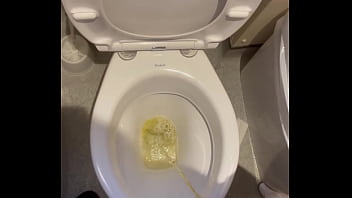 Pissing in bathroom