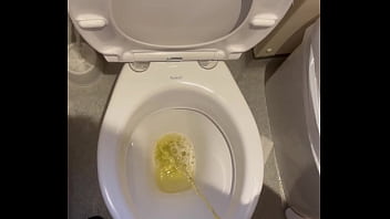Pissing in bathroom