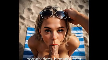 Beach sex public ai video