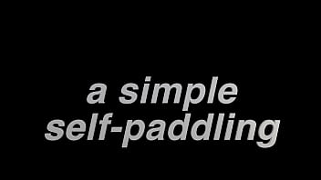 Young curvy virgin girl paddles herself