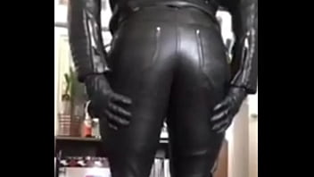 Sexy Leather Black Leather Muscle Big Butt Smoking Scene Preview thumbnail