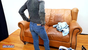 Blue haired coed raven masturbates and gets her pussy deeply fingered