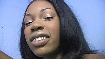 Ebony teases then gives a good blowjob 8