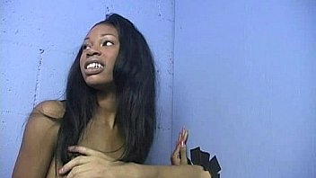 Ebony teases then gives a good blowjob 8