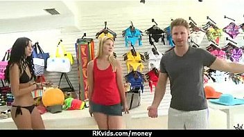 Sexy natural chick trades cash for some rough sex 15