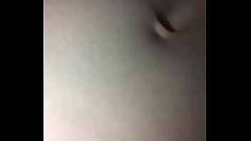 The first video playing with her belly button