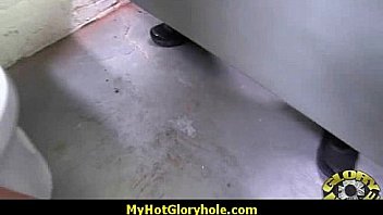 White milf sucking and licking a black cock 1