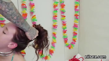 Mad tart gets her fuckholes opened and properly penetrated