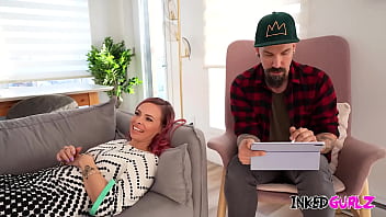 Inked gurlz a tattoed milf is fucked hard by big cock