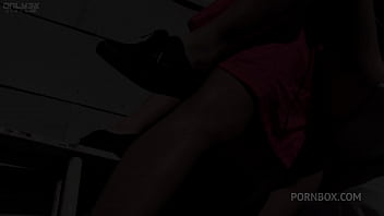 Strap on outdoor lesbians beretta james and missy minks strips her white dress and vibrates her clit