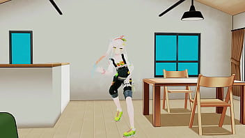 Airani lofifteen hentai hololive vtuber undress dance cupid song mmd 3d yellow eyes clip