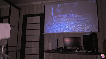 Sadako can`t leave without cum on her hair