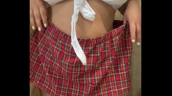 Student without panties