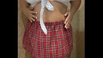 Student without panties