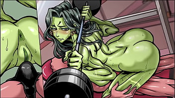 Lewd gym milf teaches us the correct position to exercise