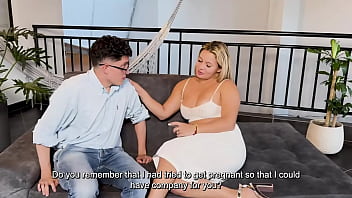 Bigboobs Milf Stepmother Fuck Her Stepson For Get Pregnant Karen Sleent Pipeboy thumbnail