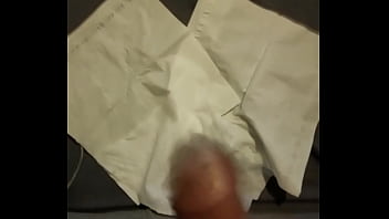 Dopedick69 masturbating on to napkins in my bed
