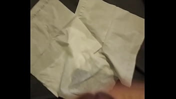 Dopedick69 masturbating on to napkins in my bed